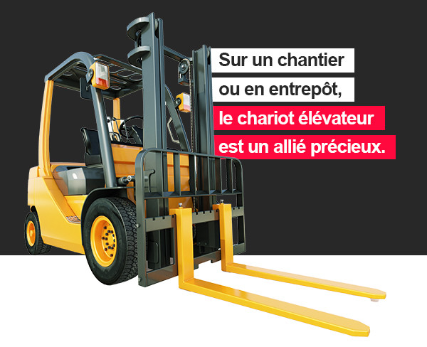 Sur un chantier ou en entrepot le chariot elevateur est un allie precieux