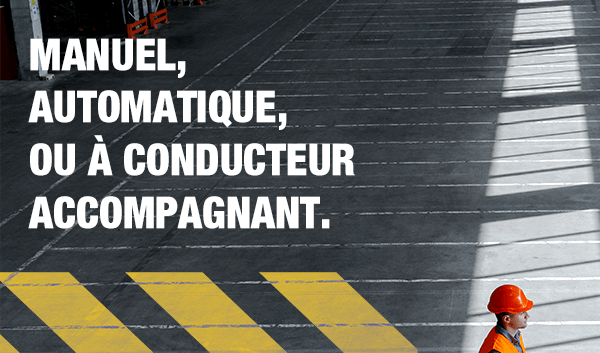 Manuel, automatique, ou à conducteur accompagnant.